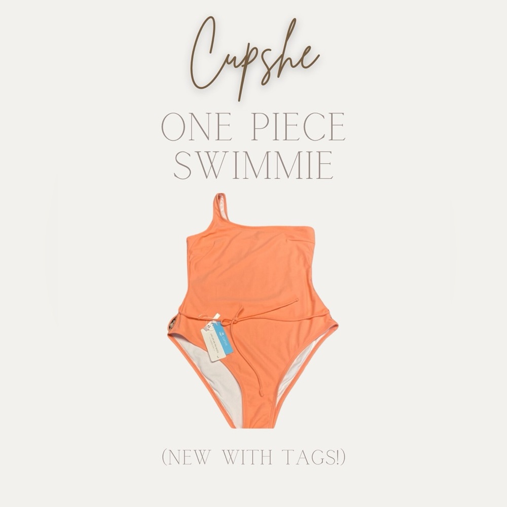 Pink large cupshe one piece